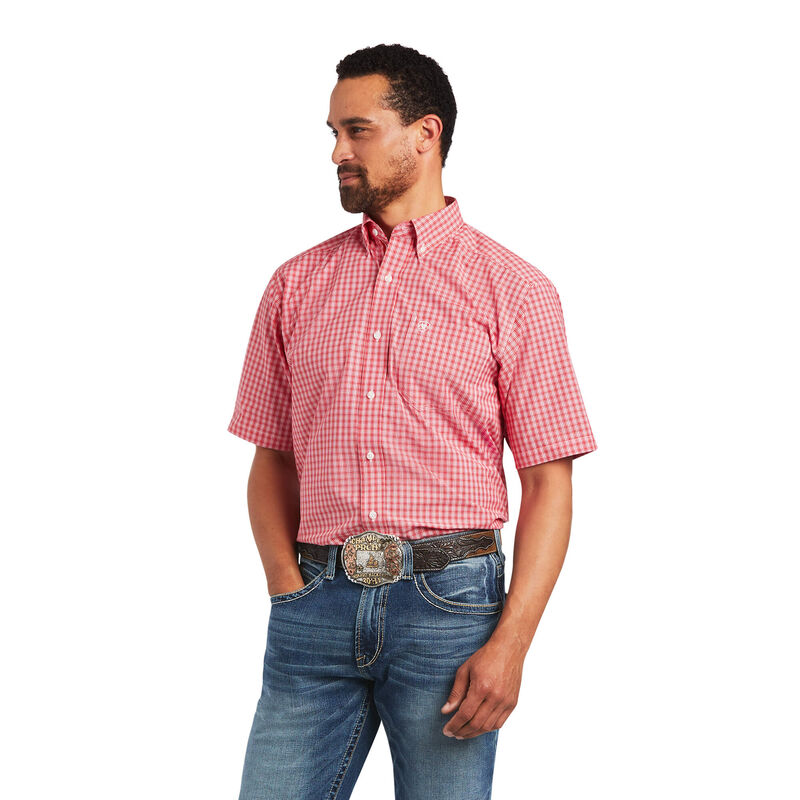 Ariat Hemden Herren - Pro Series Fox Classic Fit Rosa ( BISTA-2579 )